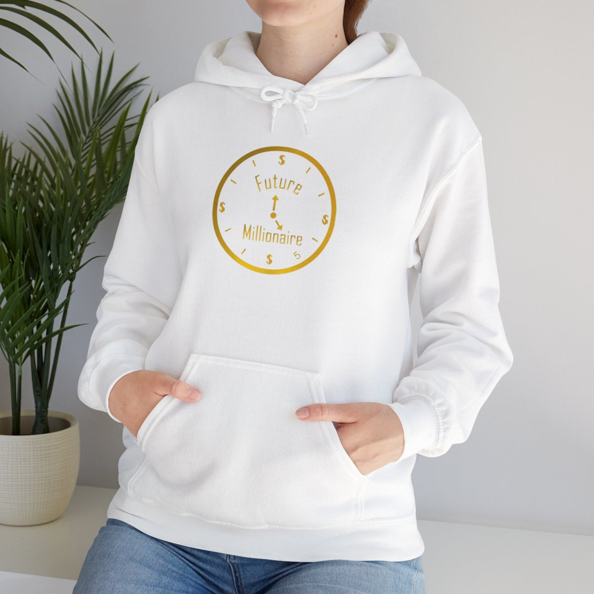 Future Millionaire Hoodie - Unisex Heavy Blend™ Sweatshirt for Dreamers