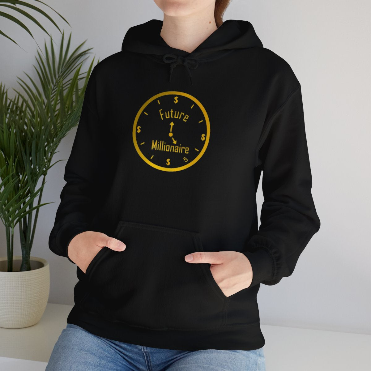 Future Millionaire Unisex Heavy Cotton Hoodie - Motivational Quote